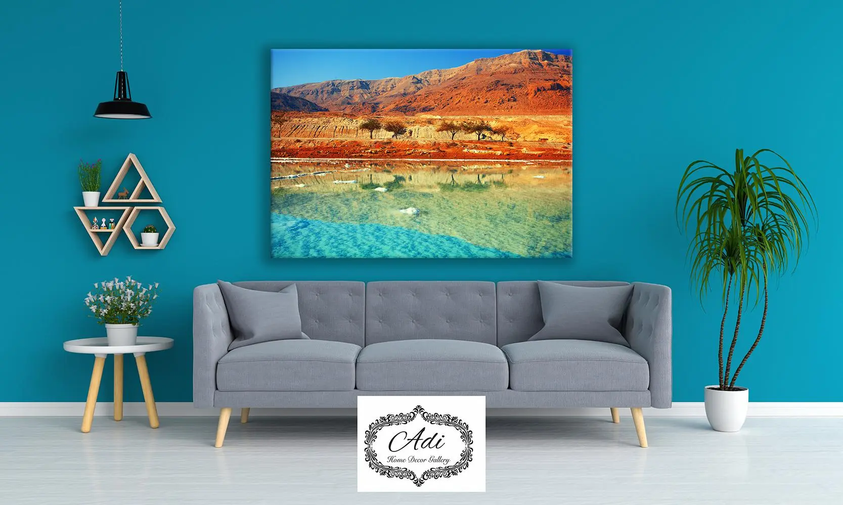 תמונה של ים המלח חוף שקיעה