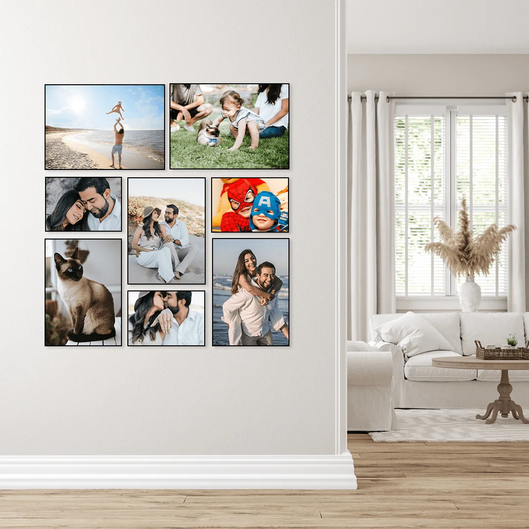 סט קיר משפחה דגם "אביב" - 8 תמונות