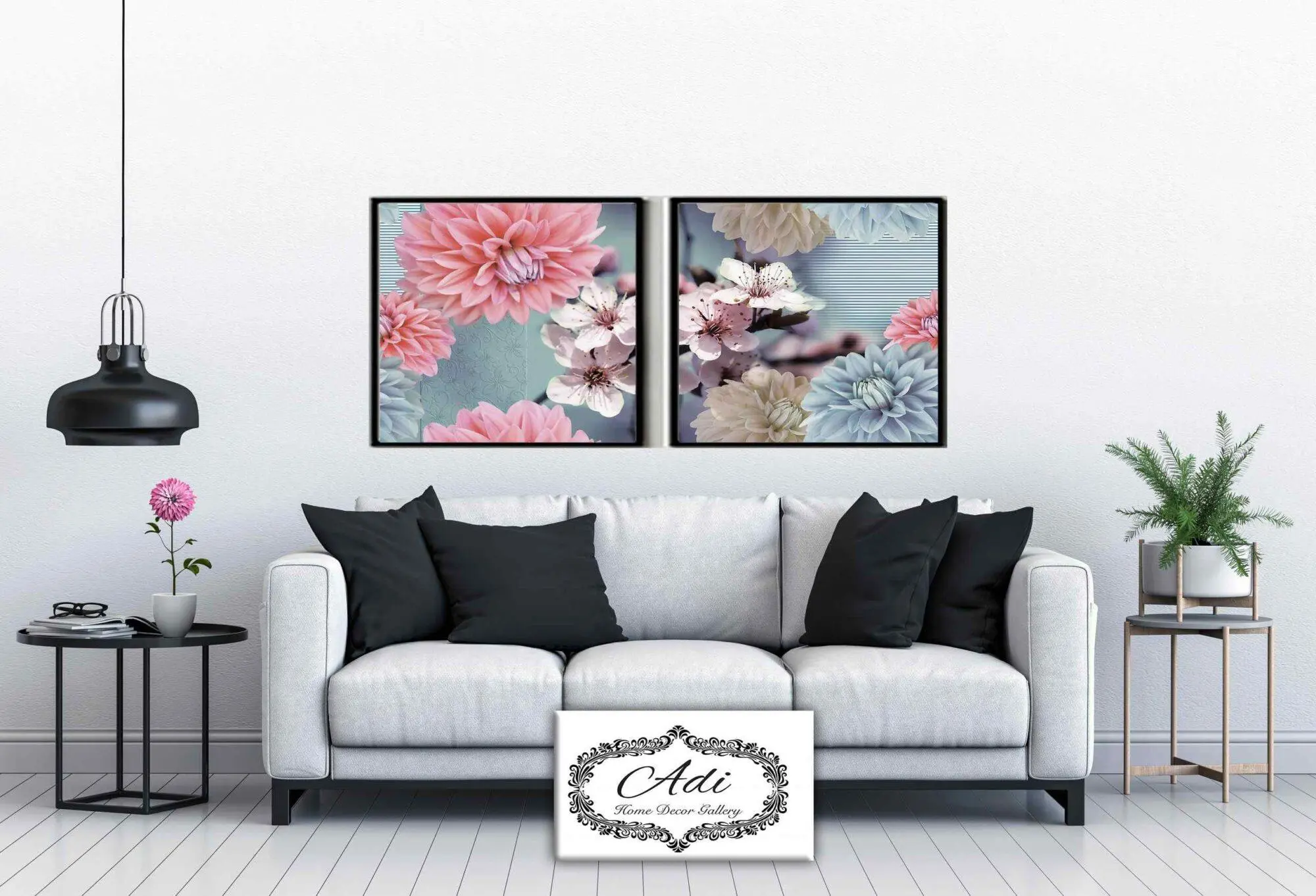 תמונה של פרחים אביב תלת מימד