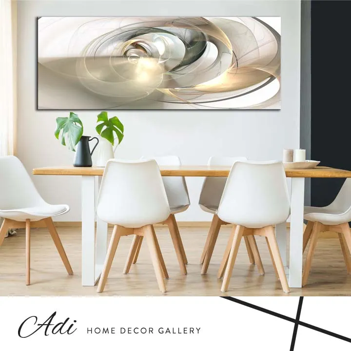 תמונת אבסטרקט זהב לבן שמנת