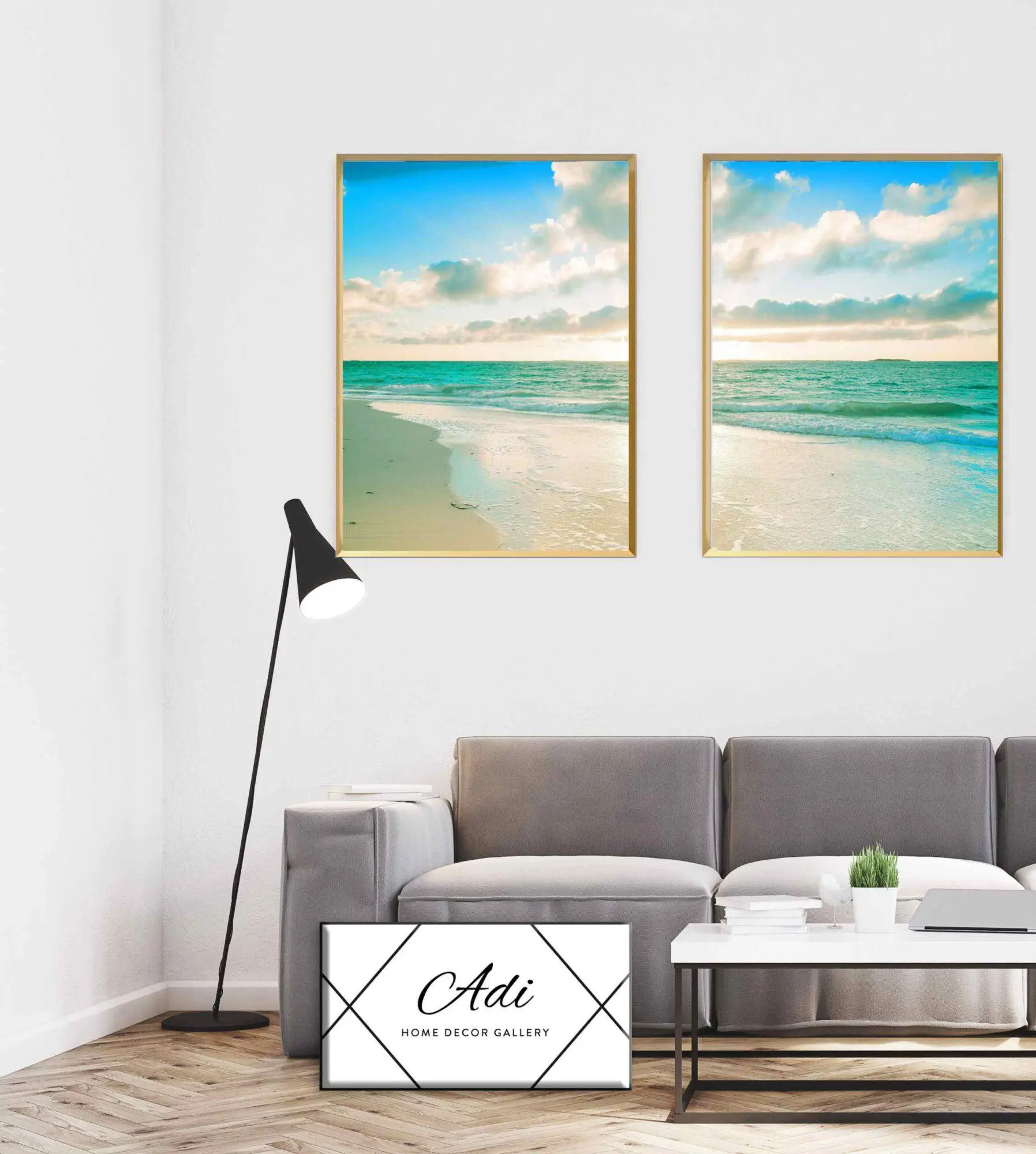 תמונה של חוף ים עם שקיעה