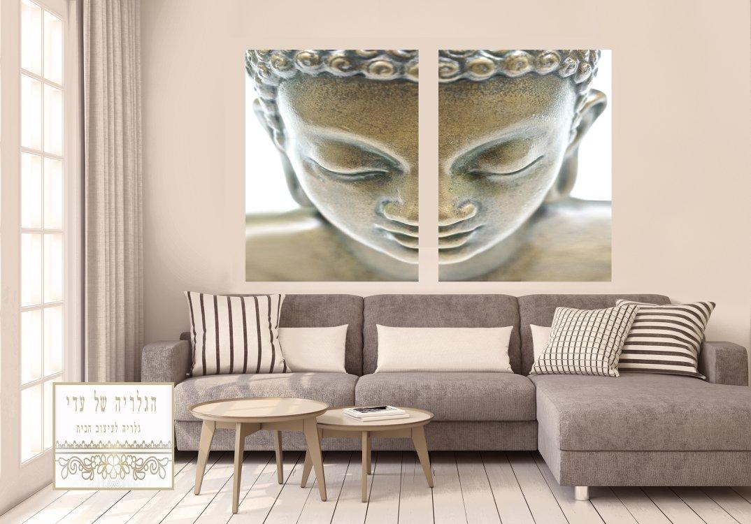 זוג תמונות בודהה ב2 חלקים פנים אומנותיות מיוחד