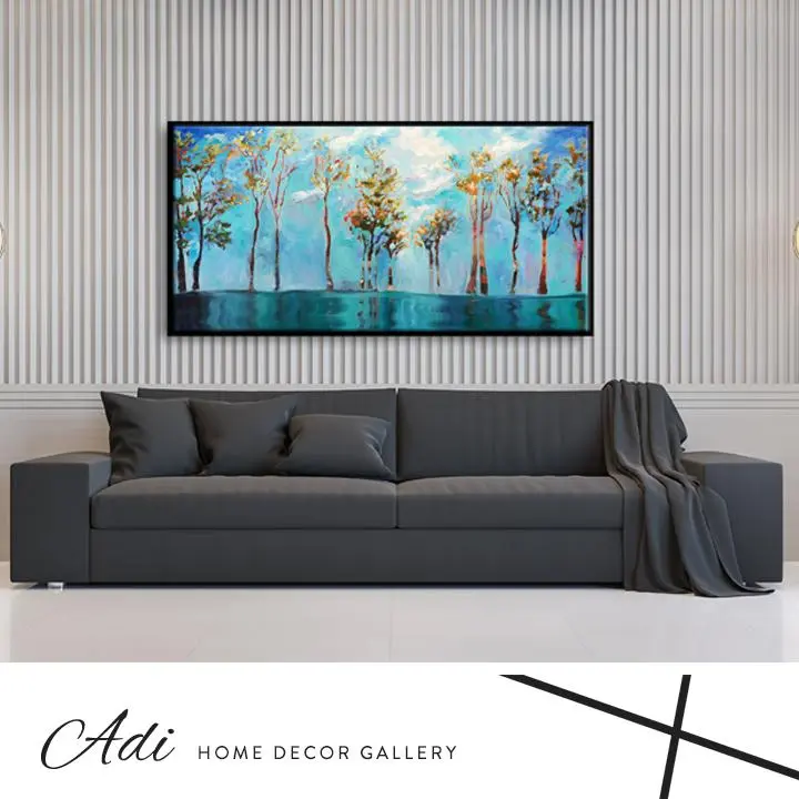 תמונה של יער עצים טורכיז נעים