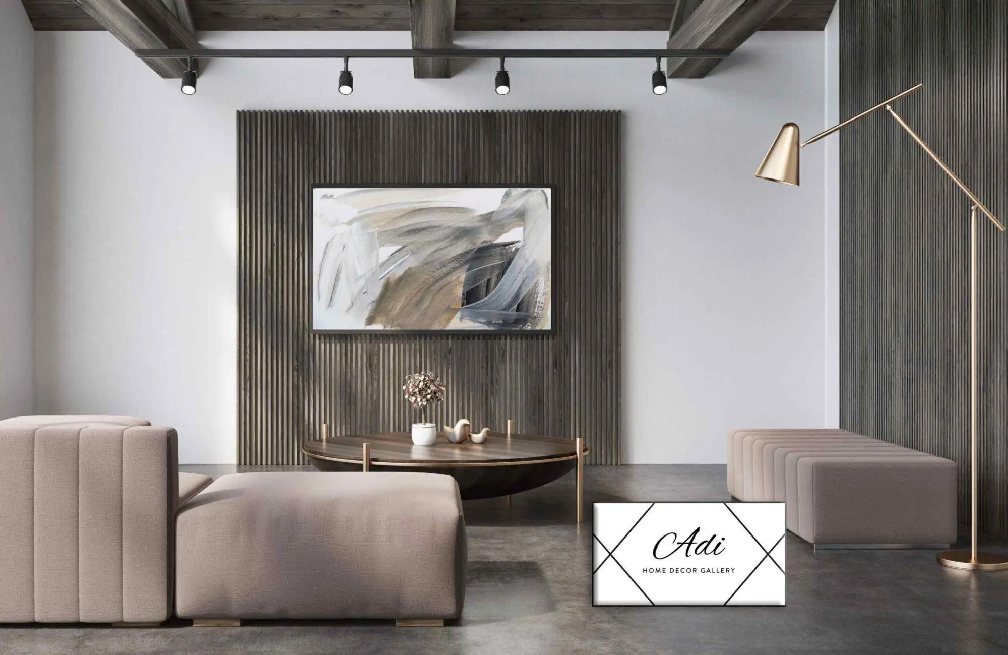 תמונה של אבסטרקט מריחות צבע לסלון