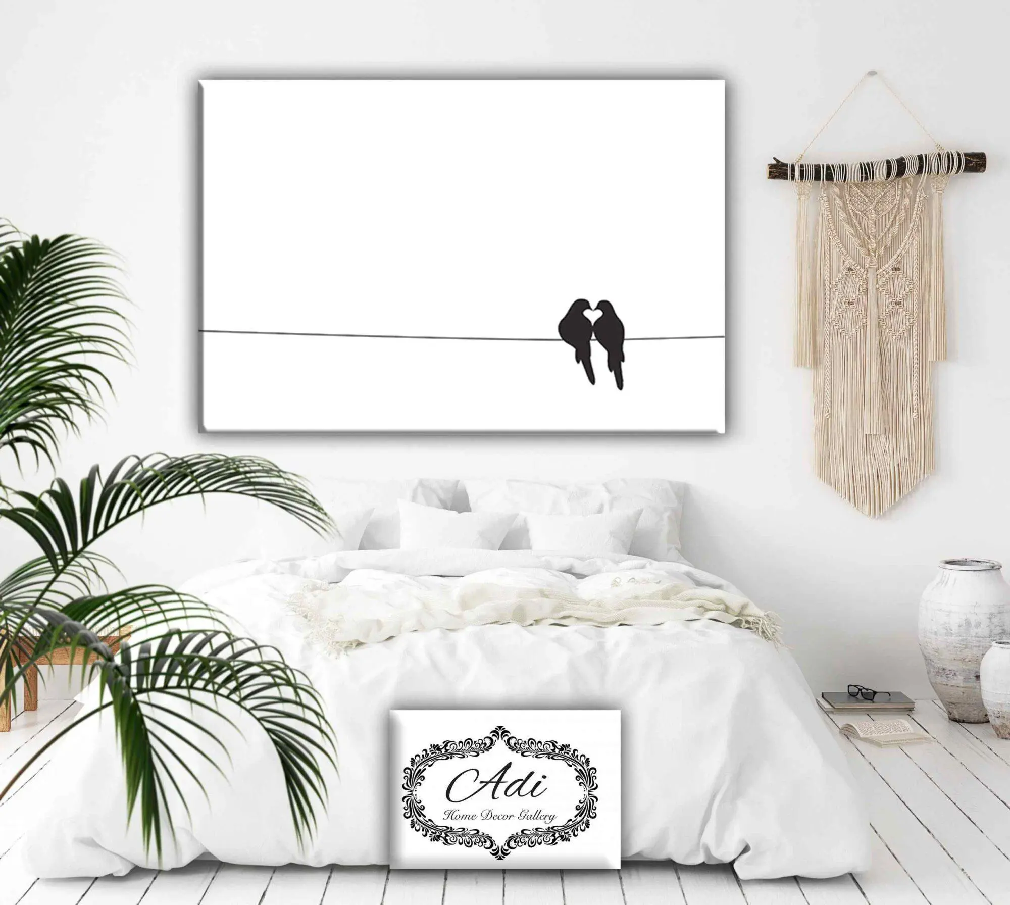 תמונה של ציפורים שחור לבן