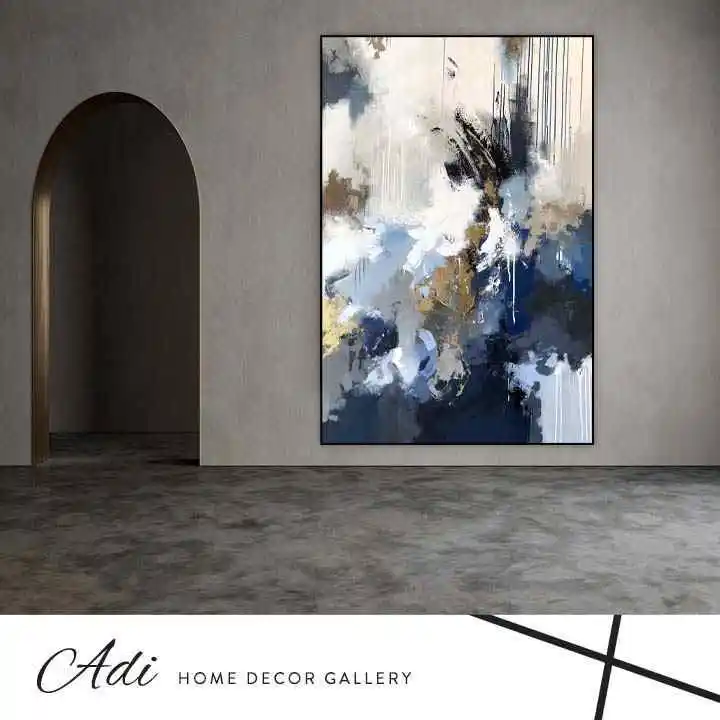 תמונת קנבס גווני כחול