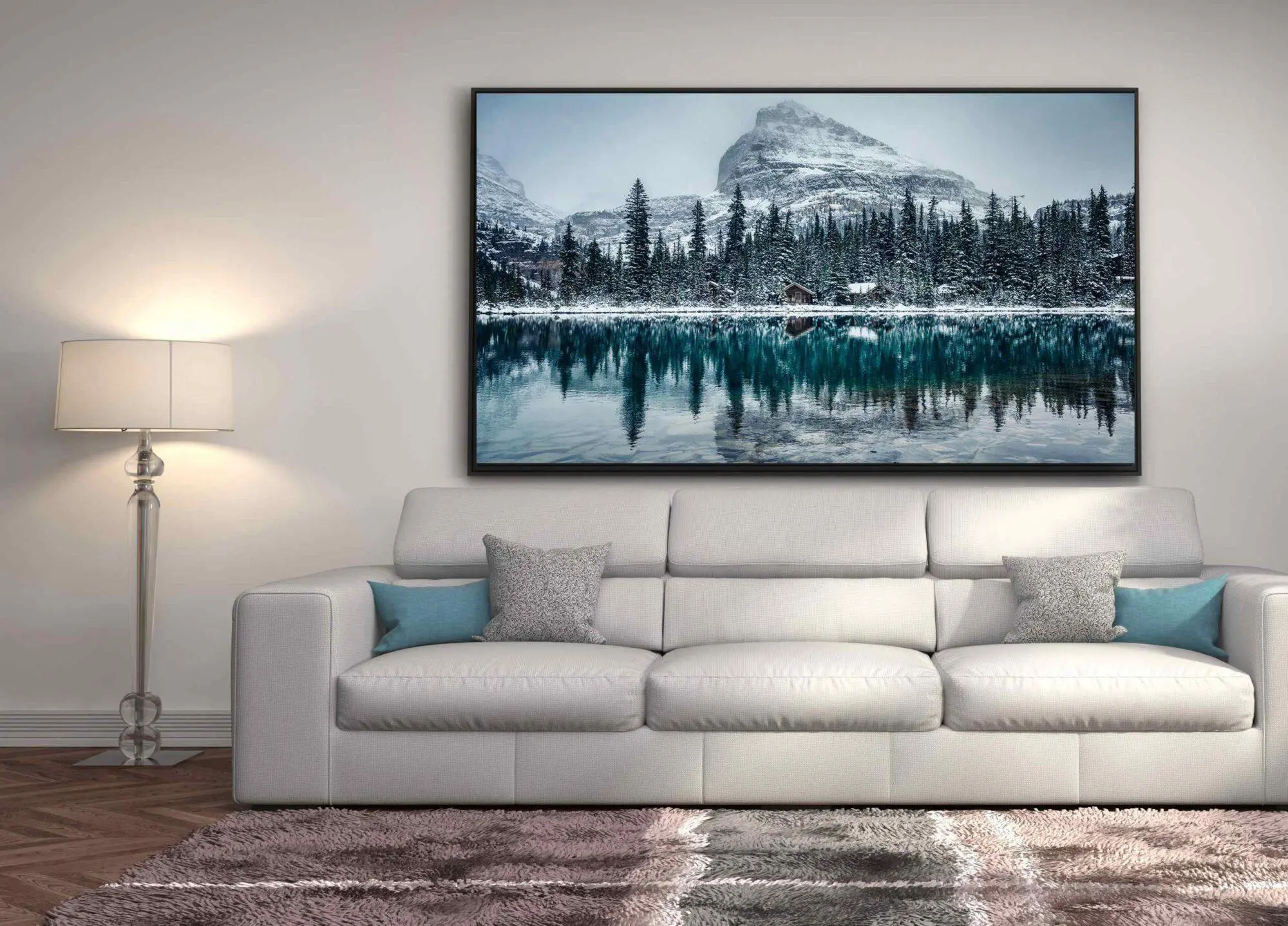 תמונה של נוף חורפי לסלון