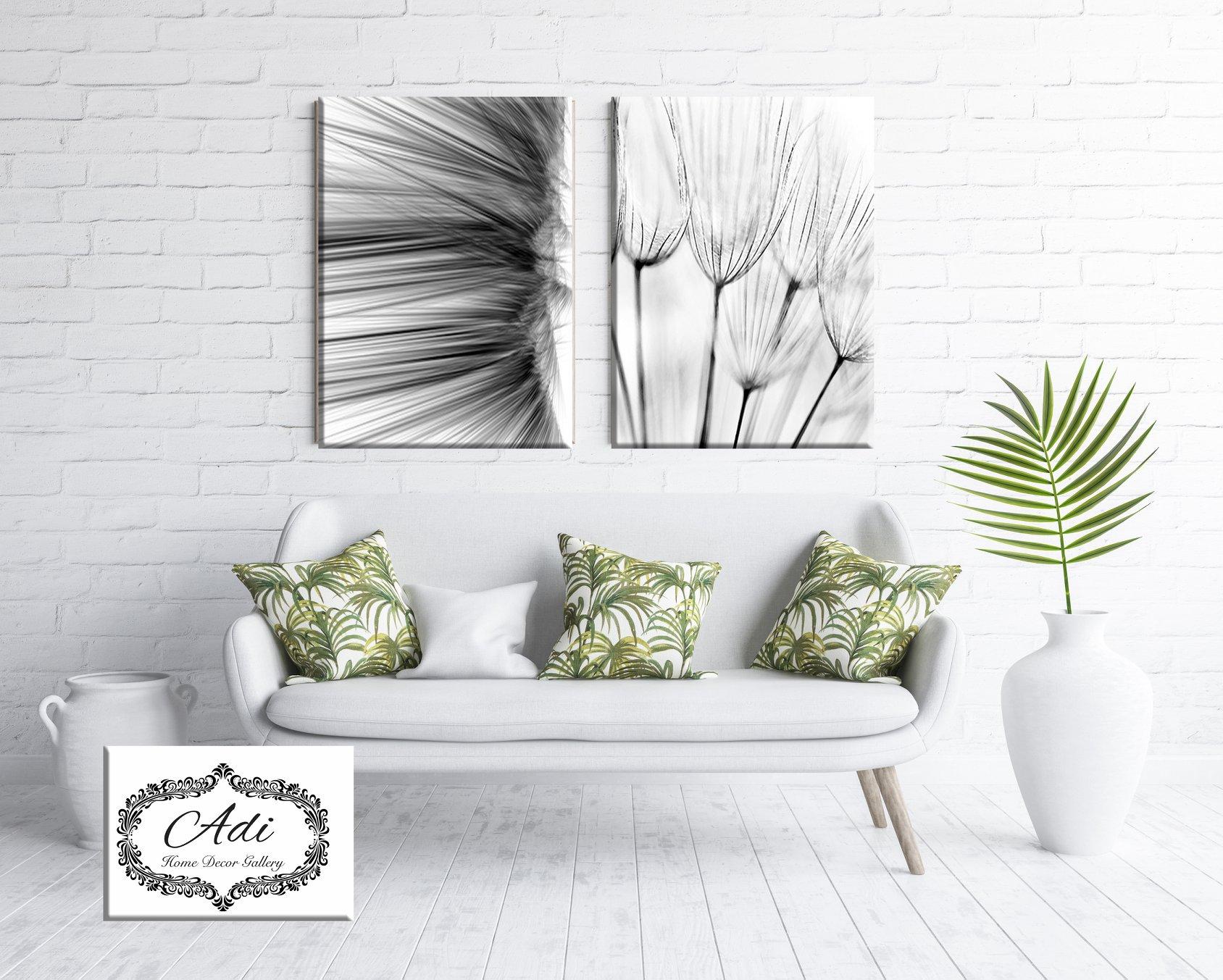 זוג תמונות שחור לבן נורדי אבסטרקט