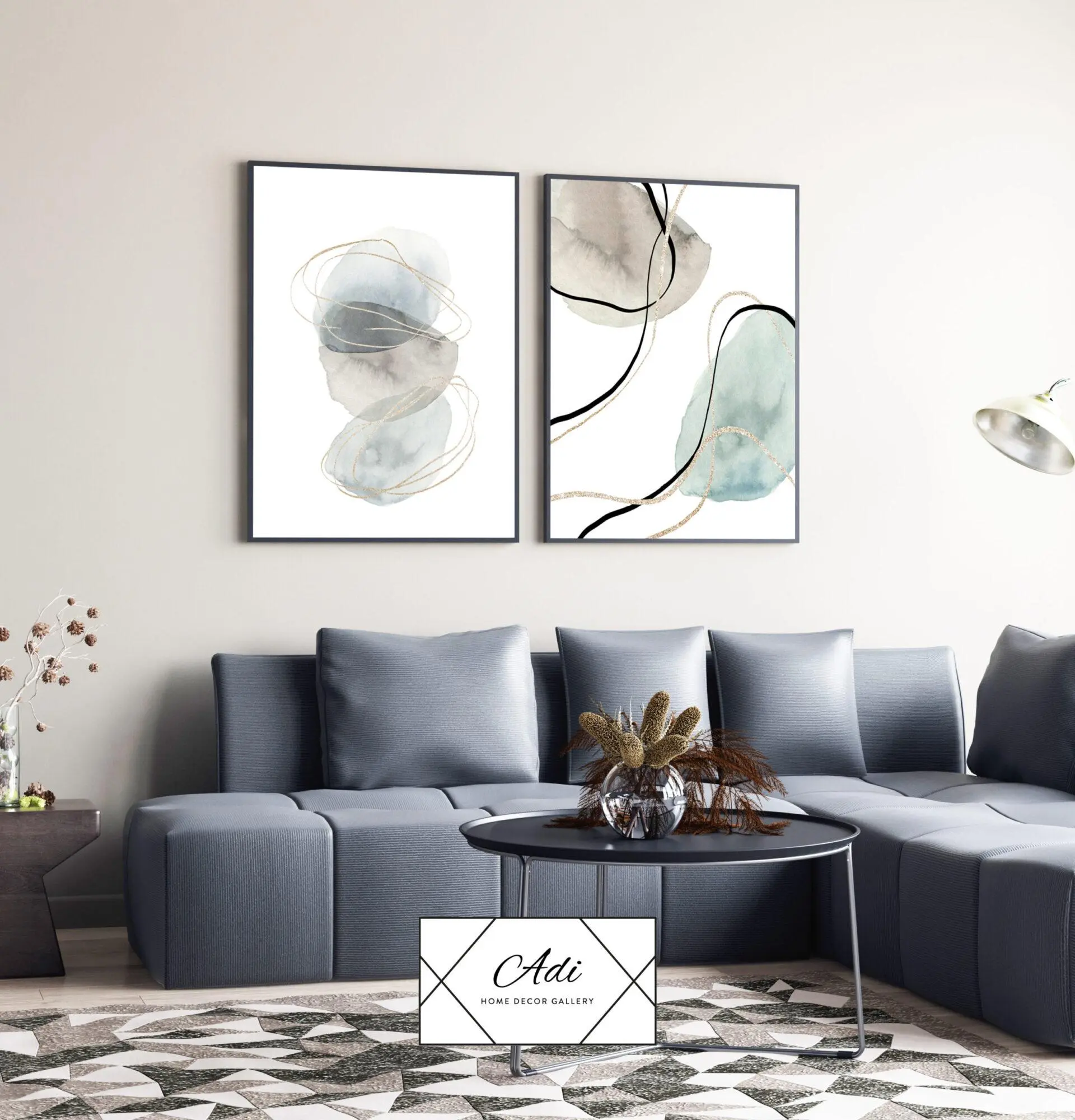 זוג תמונות נורדיות לסלון