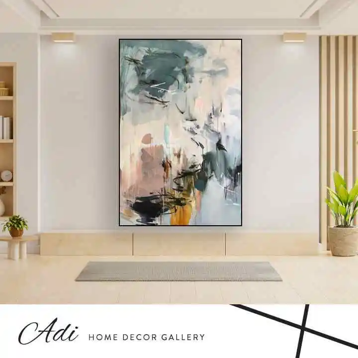 תמונה גדולה לבלון אבסטרקט בגוונים רכים