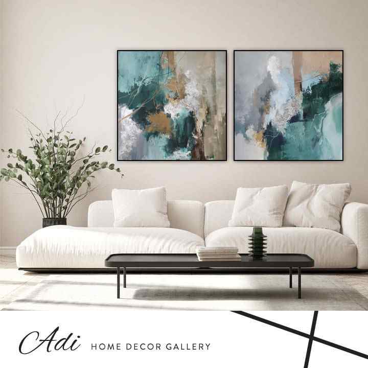 זוג תמונות אבסטרקט צבעוניות