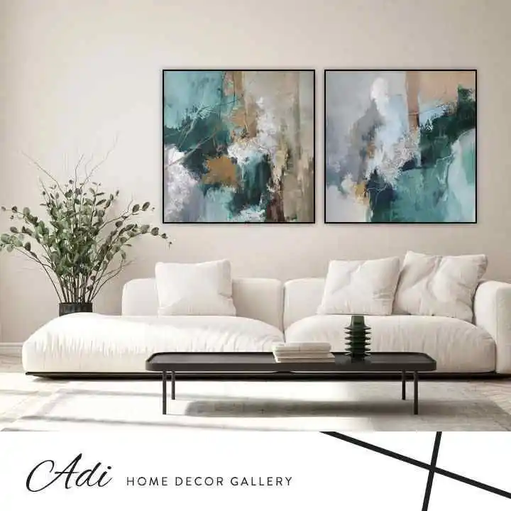 זוג תמונות אבסטרקט צבעוניות