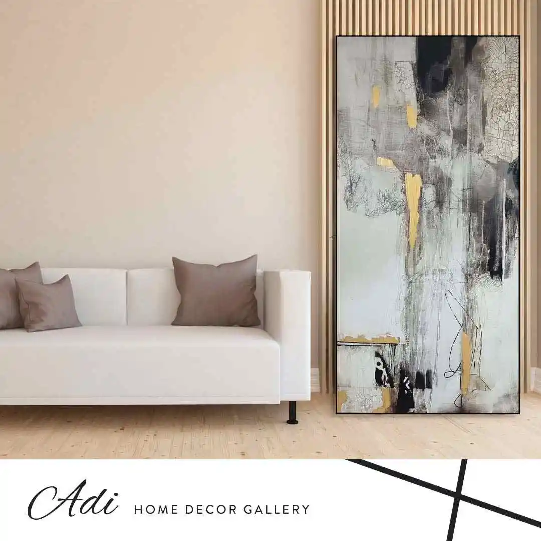 תמונת אבטרקט זהב שחור אפור