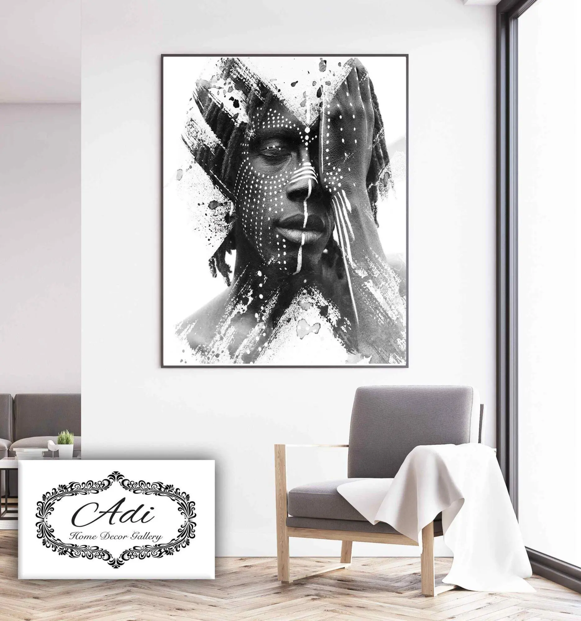 תמונה של אינדיאני שחור לבן