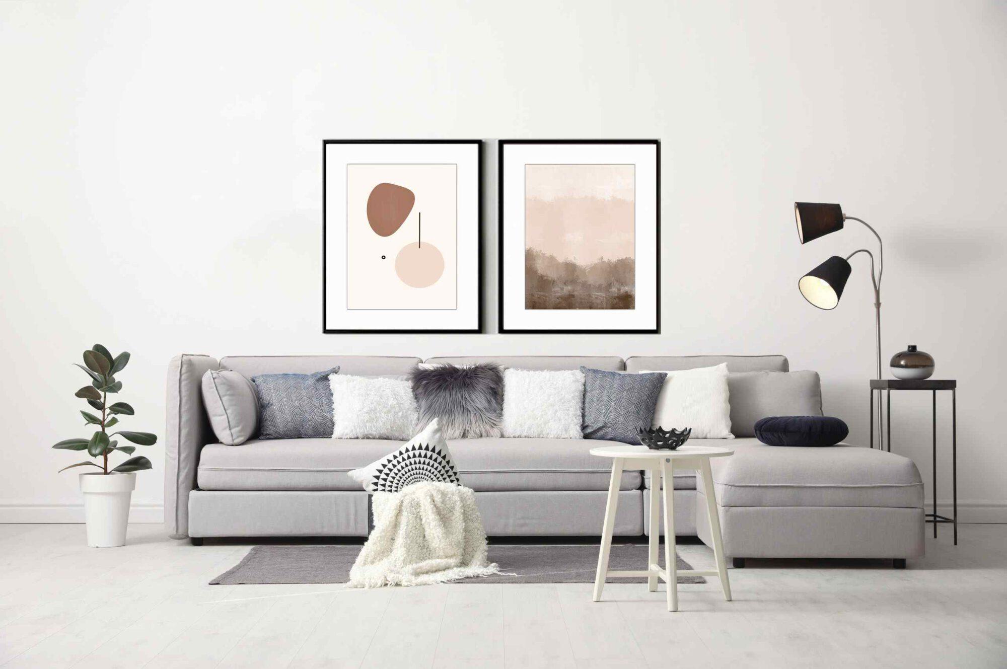 זוג תמונות בסגנון נורדי