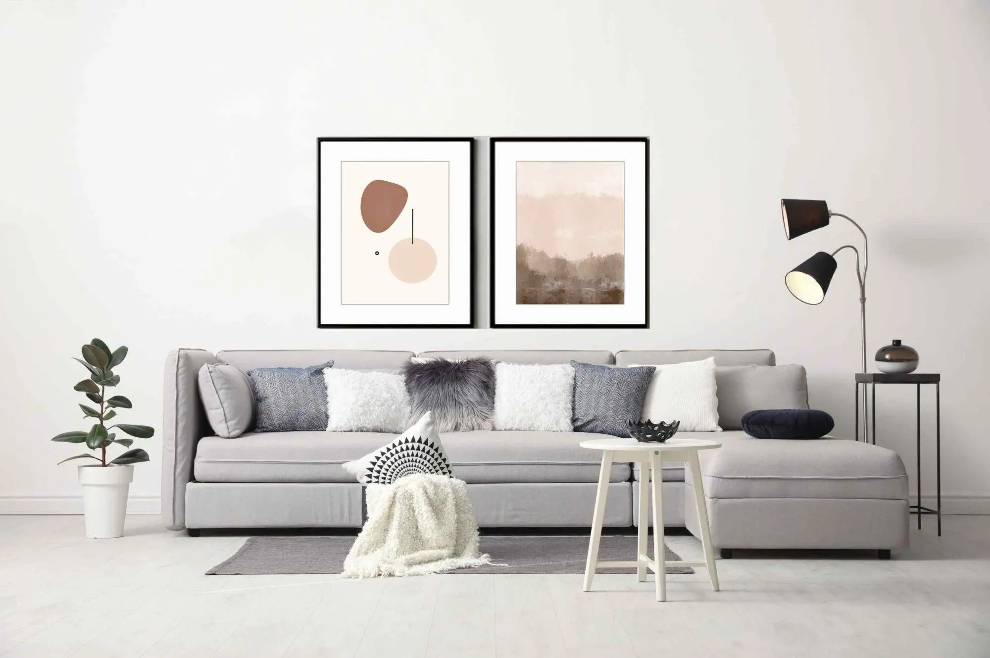 זוג תמונות בסגנון נורדי