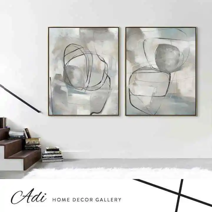 מעגלים אפורים - תמונות לסלון