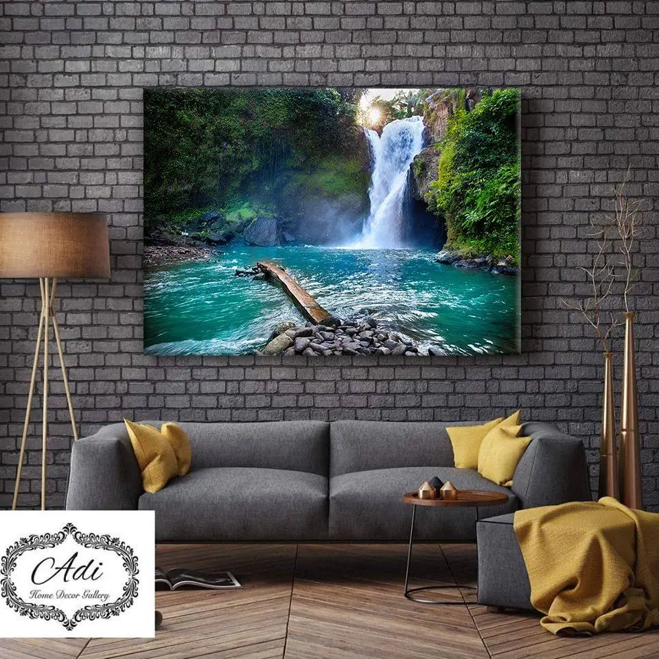 תמונת נוף מרשימה מים עצים טורכיז ירוק