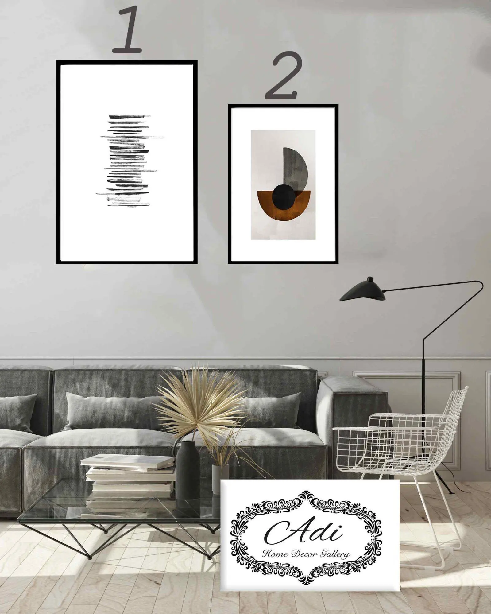 זוג תמונות נורדיות לסלון