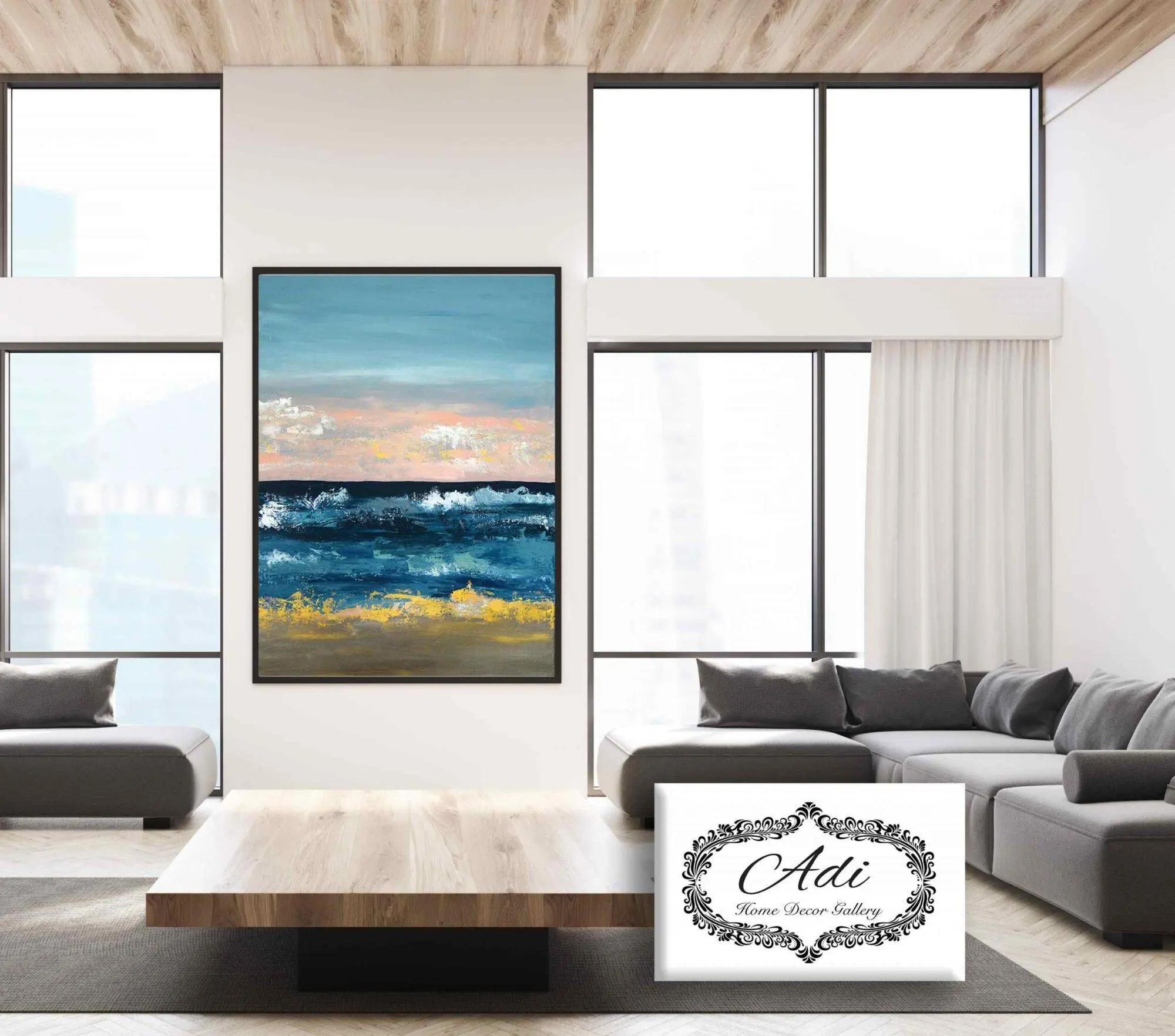 תמונות אומנותית של נוף ים