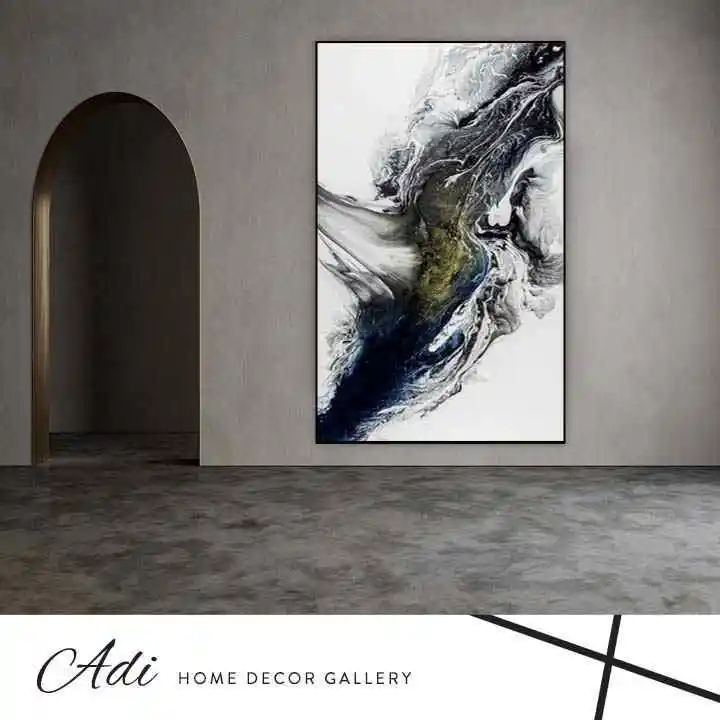 תמונת קנבס בגווני שחור לבן לאורך