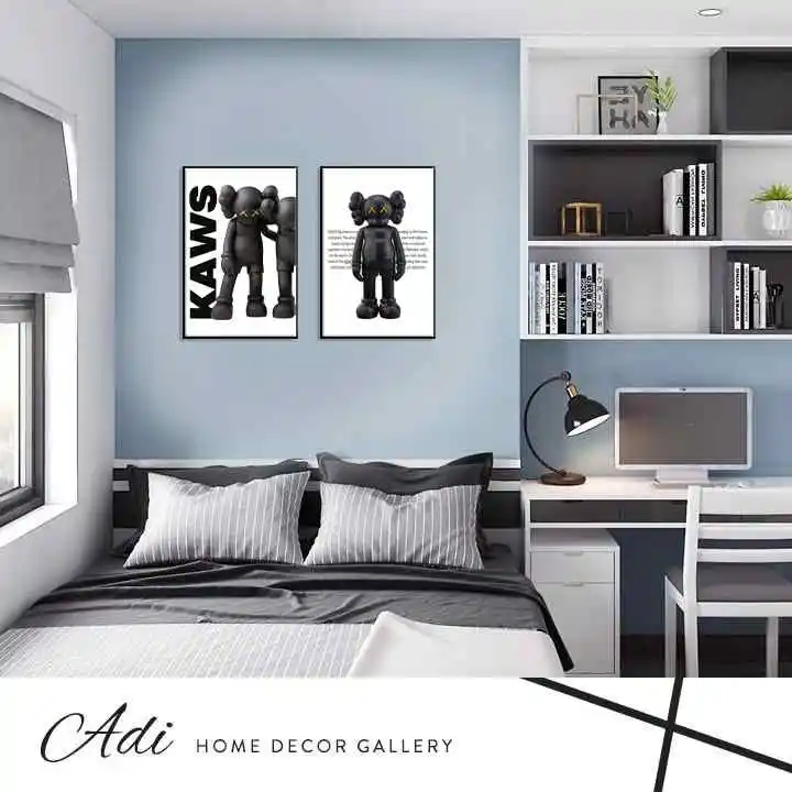 זוג תמונות שחור לבן לחדר נוער