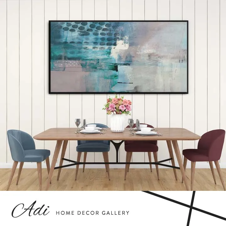 תמונת אבסטרקט גווני טורכיז אפור