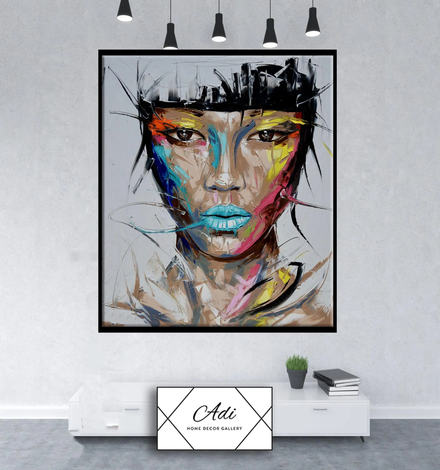 תמונה של אישה עוצמתית צבעונית