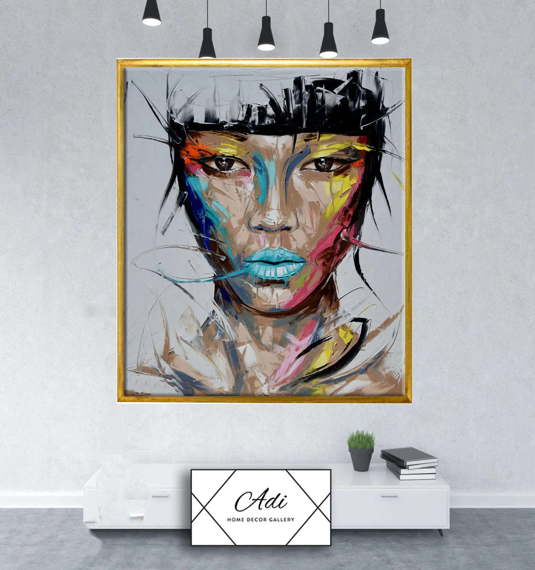 תמונה של אישה עוצמתית צבעונית