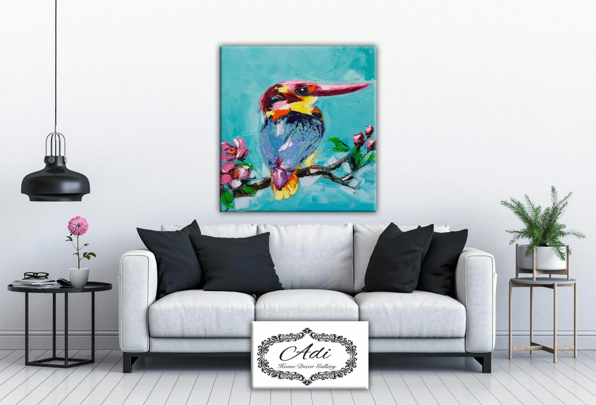 תמונה של ציפור אומנותי צבעוני