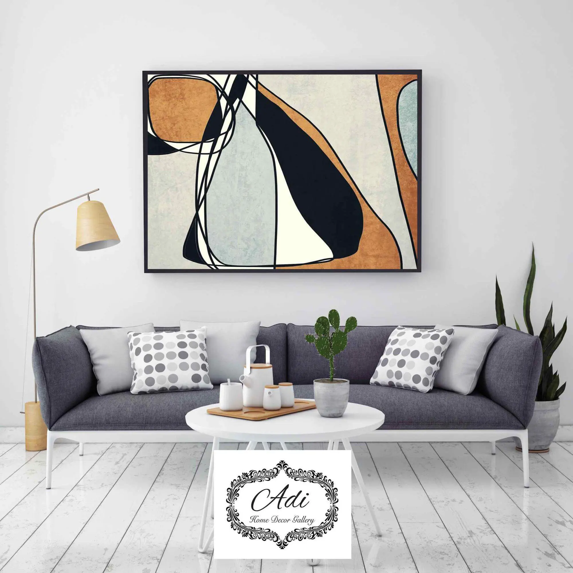 תמונת אבסטרקט של ציור בצבעים חום שחור