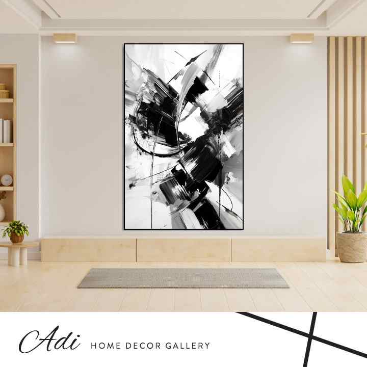 תמונת אבסטרקט שחור לבן