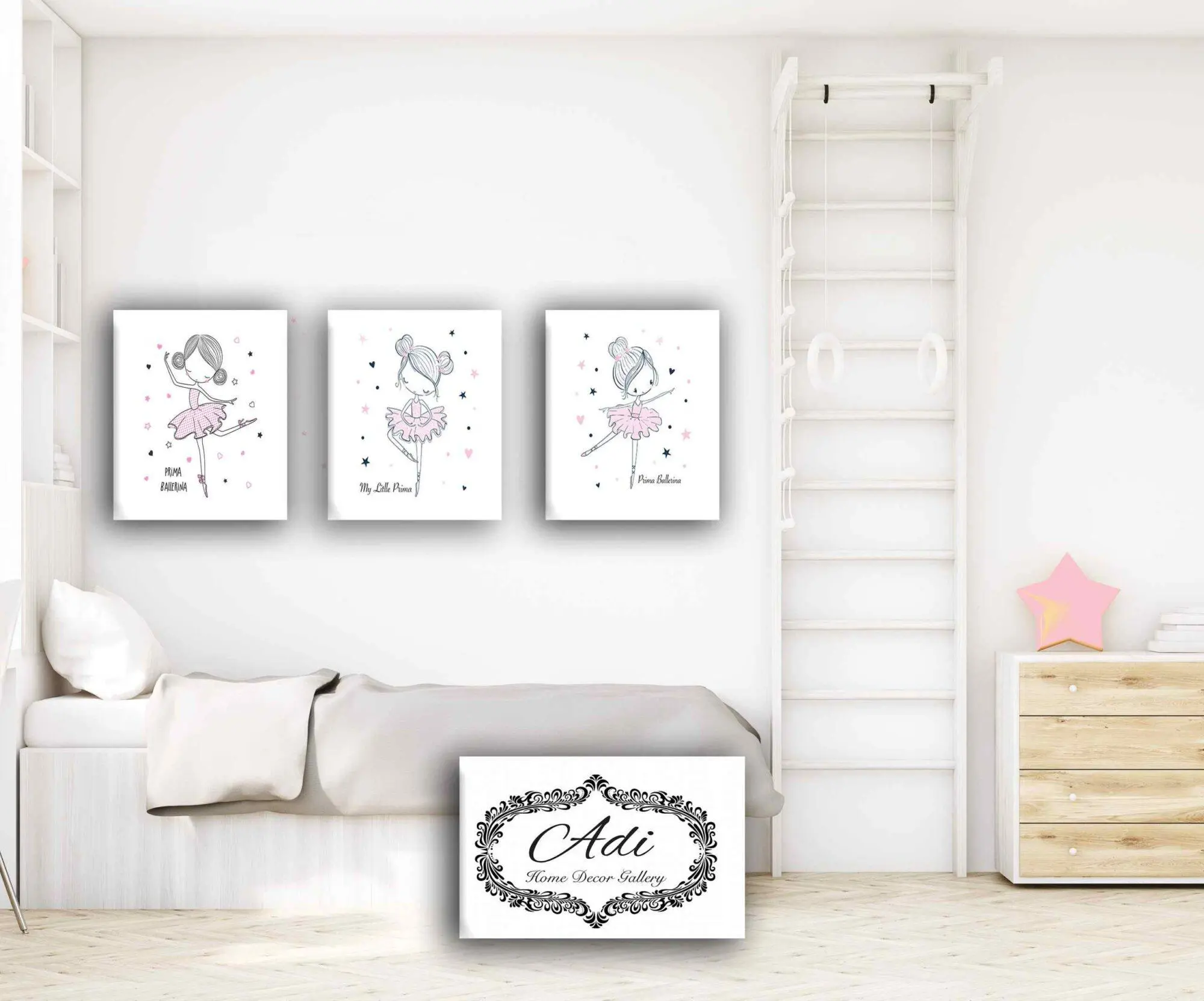 סט של קרדניות בלט לחדרי בנות