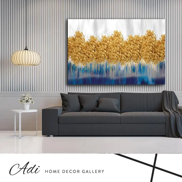 שדרת עצים כחול זהוב