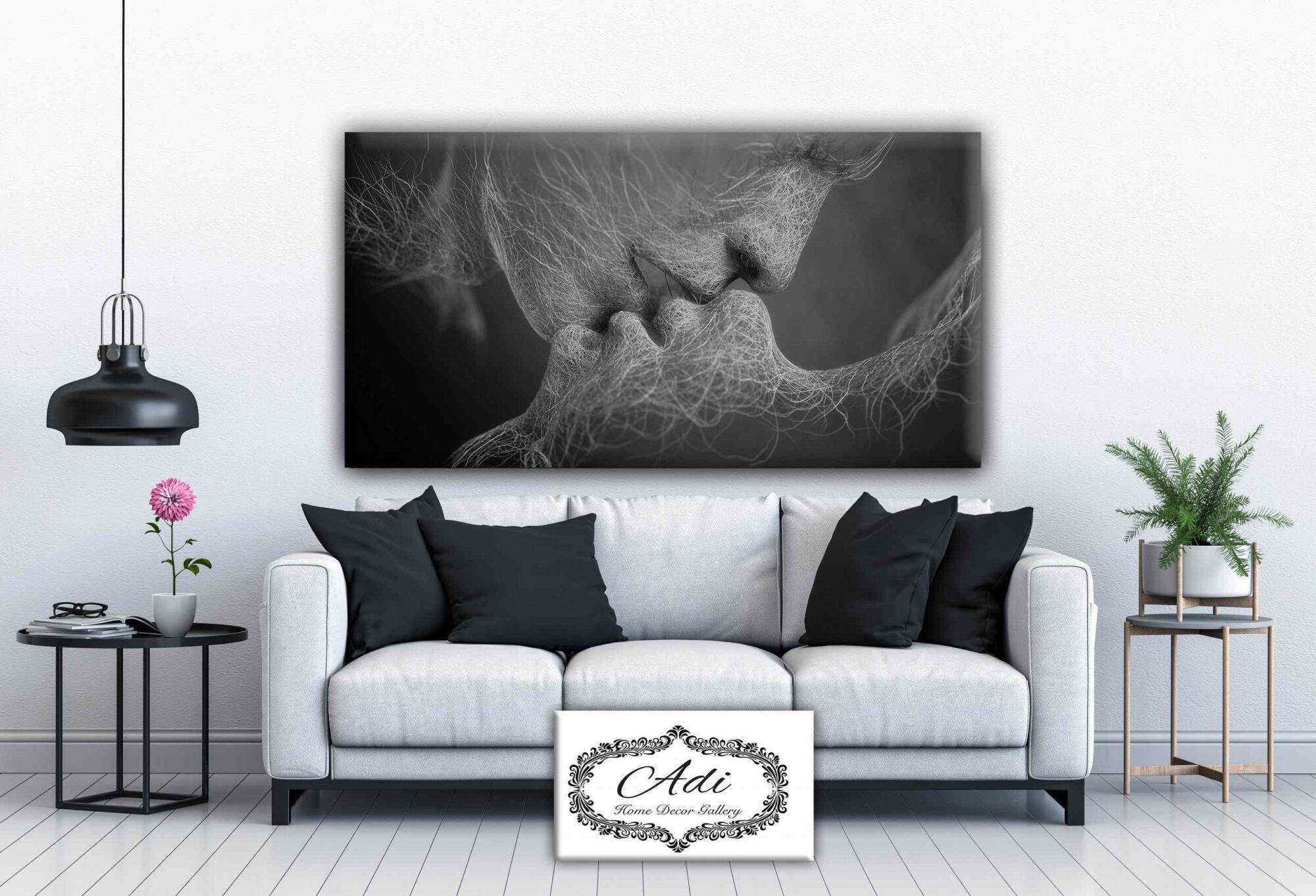 תמונה של זוג אנשים רומנטית לחדר שינה