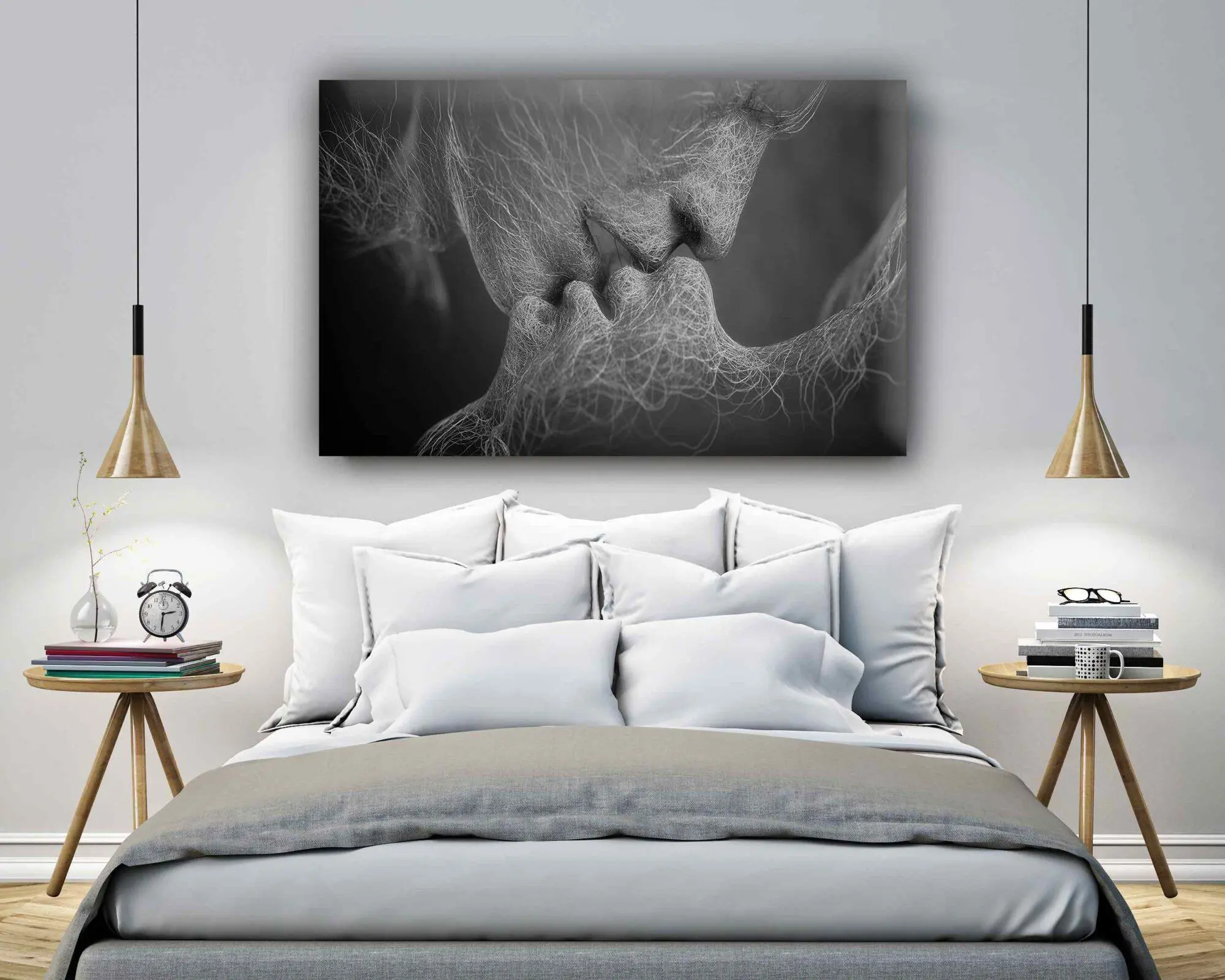 תמונה של זוג אנשים רומנטית לחדר שינה