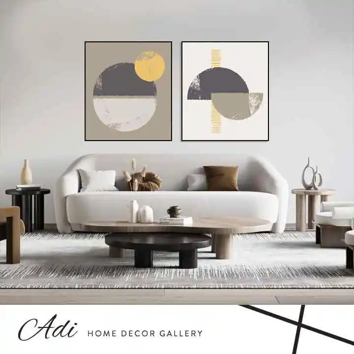 שלי - זוג תמונות אבסטרקט לסלון