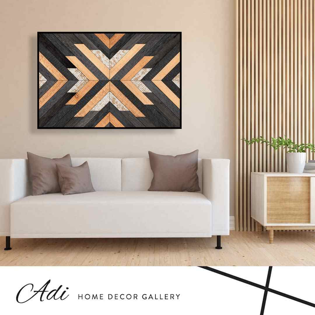 תמונת קנבס דמוי עץ שחור עץ